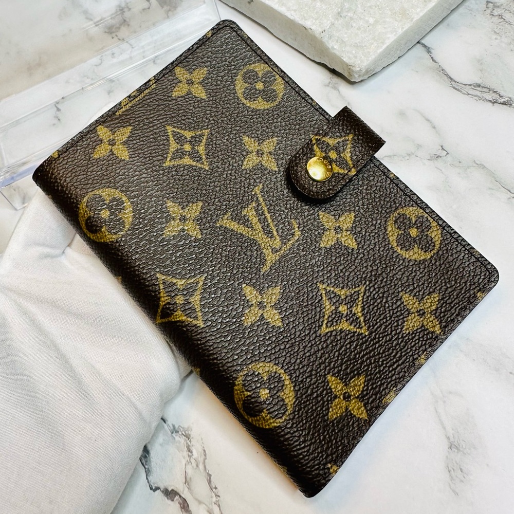 Louis Vuitton Monogram Planner in Brown and Gold